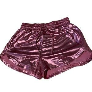 Metallic pink shorts